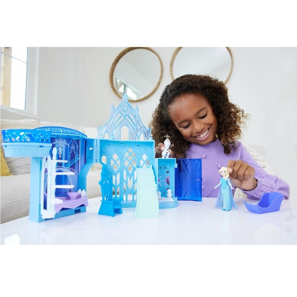 Disney Frozen❄️Storytime Stackers Elsa's Ice❄️Palace Set w Small Doll - Picture 4 of 9